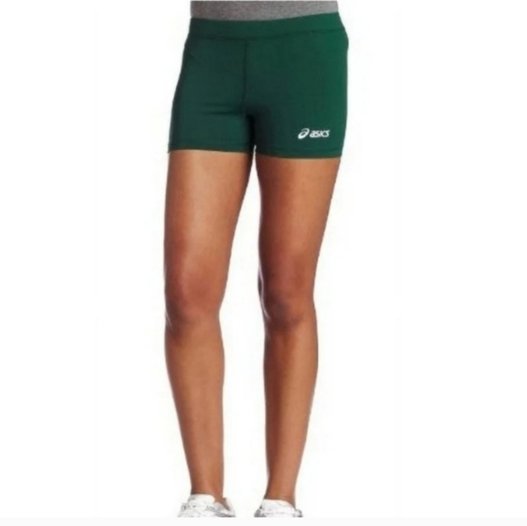 Asics Green Women's 4 Court Shorts Athletic Shorts Size XXS - Picture 1 of 9